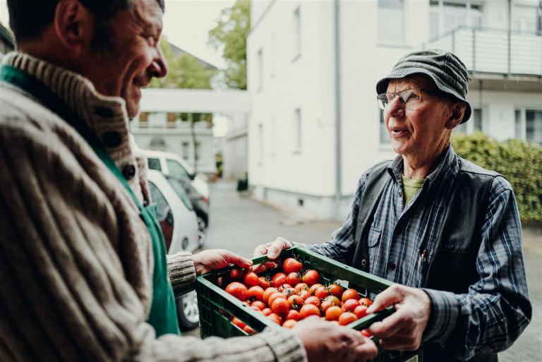 Helmut Ripke, unser Tomatenlieferant im Sommer