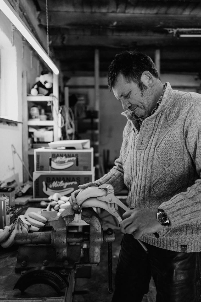 Bananen nachbiegen, ist manchmal erforderlich